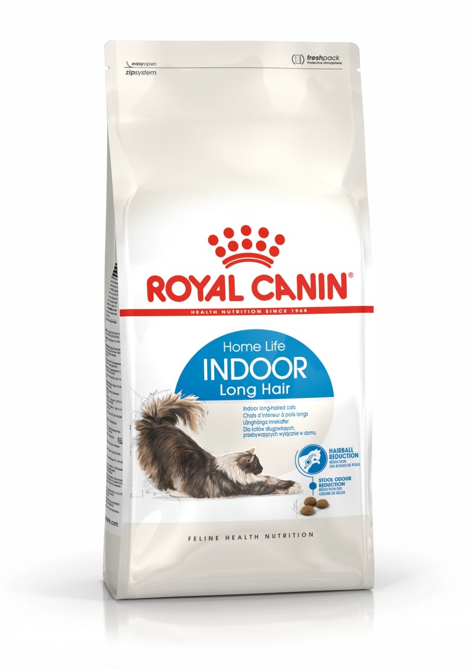 Se Royal Canin Indoor Long Hair. Fra 1år. 10kg. hos Alttilhundogkat.dk