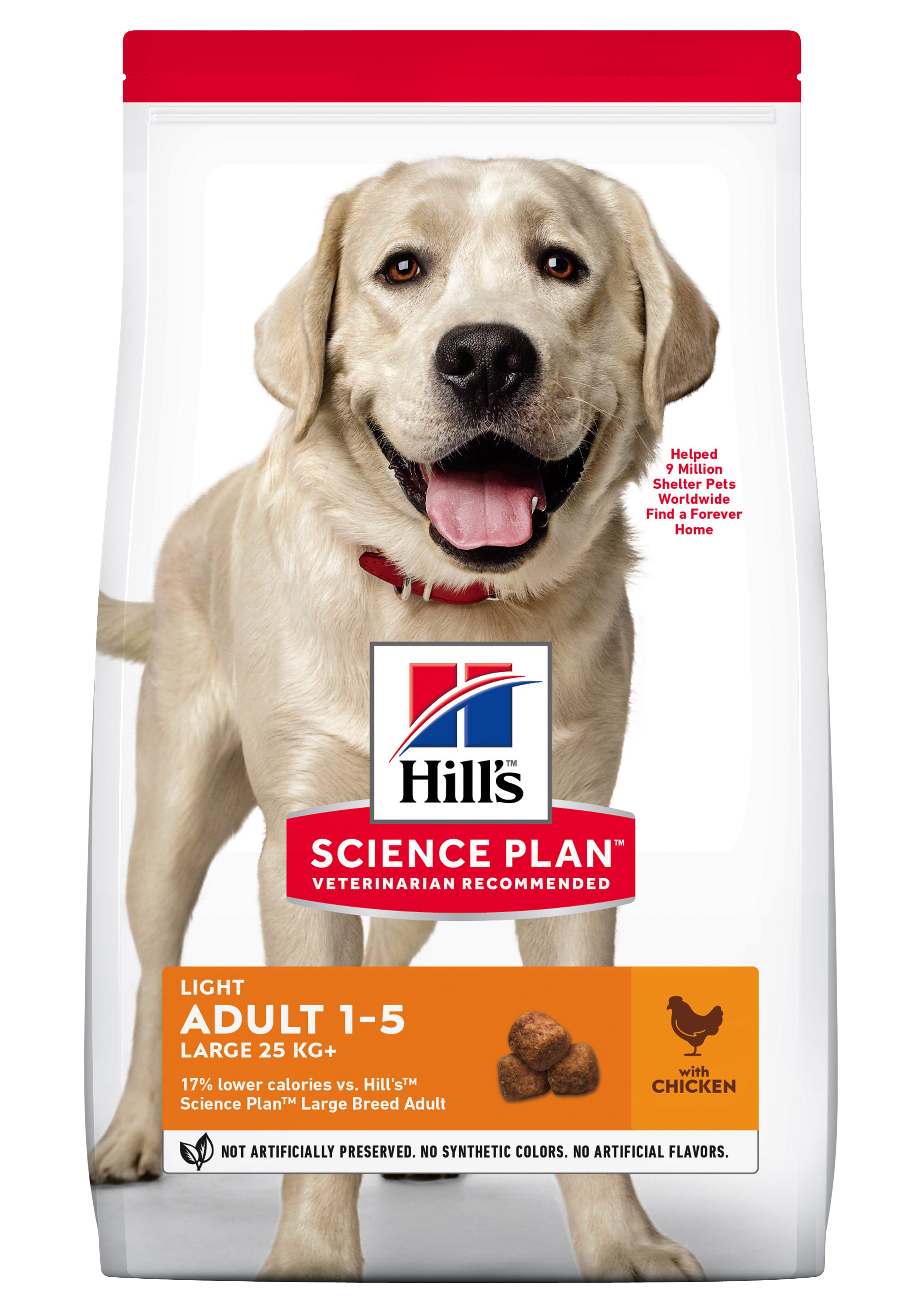 Hill's Science Plan&trade; Canine Adult Light. Large Breed. Chicken. 12kg.