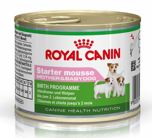 Se Royal Canin Starter Mousse til den drægtige og diegivende tæve og hendes hvalpe op til 2 måneder. 1 ds á 195 g. hos Alttilhundogkat.dk